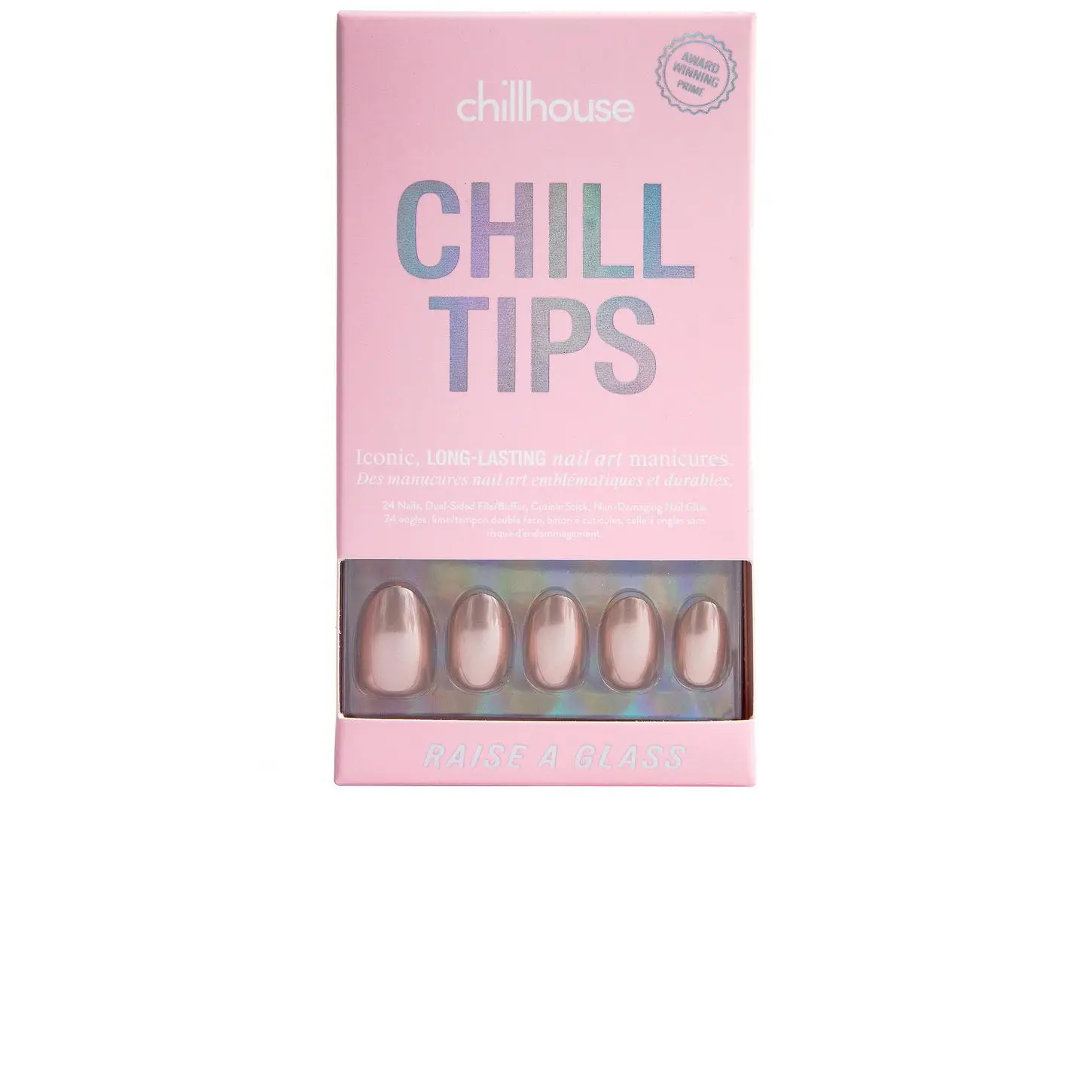 Chillhouse Raise A Glass Short Round Chill Tips Press-on Nails