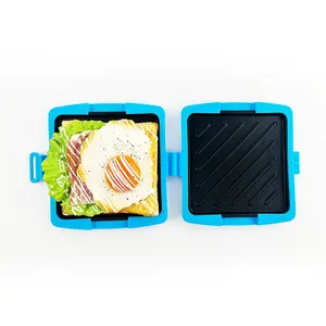 1 Piece Microwave Sandwich Maker with Adjustable Silicone Strap, Food-Grade Silicone Bread Toasting Tool for Quick and Even Cooking, Dishwasher Safe for Easy Cleanup