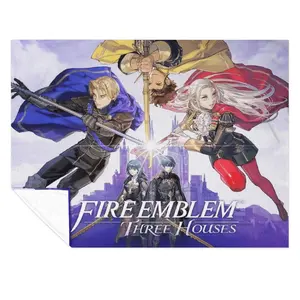 Fire Emblem Soft Funny Throw Blanket Flannel Fleece - Cozy Fuzzy Plush Comfy All-Season Sofa Bedroom Dorm Couch Office Car Travel Home Bedding,Comfortable Movie Decor Blanket Men Women Boys Girls Halloween Birthday Fan GiftsD910-412