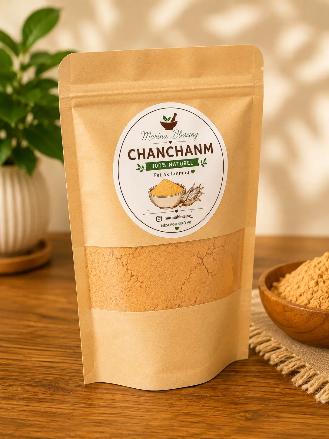 Marina Blessing Chanmchanm_Haitian Pistachio&Roasted Corn Powder