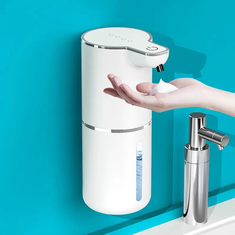 Smart Automatic Foam Soap Dispenser - Touchless Rechargeable Waterproof Style, Wall-Mountable for Kitchen & Bathroom, Suitable for Home & Commercial Use, Wall Mounted Dispenser