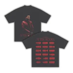 After Hours Weeknd Vintage T-Shirt Unisex Double Sided Cotton Crewneck