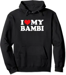 I Love My Bambi, I Heart Bambi Pullover Hoodie - Doloresmart Shop 48B0CRLFR556