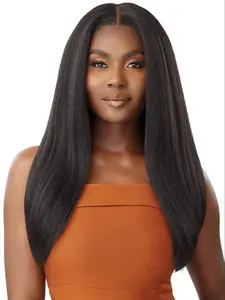 Soft Yaki Texture Hawaiian Hottie Convertible Cap Half Wig, Multi-Purpose Half Wig, Easy Fashion Style Change in Minutes, Straight Synthetic Wigs