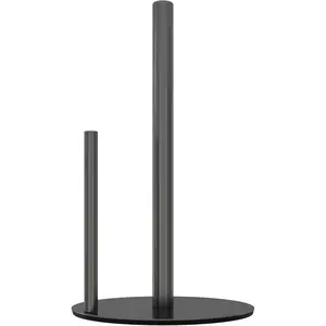 Paper Towel Holder Black Kitchen Roll Holder, Premium Stainless Steel Paper Towel Holder for Kitchen Roll Organize, Countertop Roll Dispenser Racks