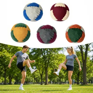 Hacky Sacks - Classic 8 Panel Hacky Sack Footbag Durable Sand Filled Kick Ball For All Ages Play