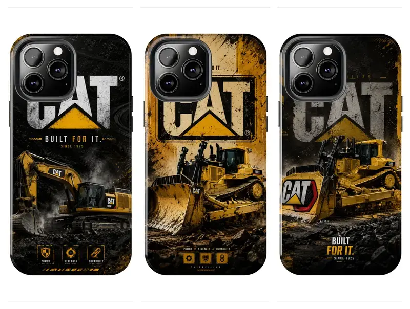 Caterpillar Power, Strength, Durability Compatible with iPhone 7, 8, X, 11, 12, 13, 14, 15, 16 17
