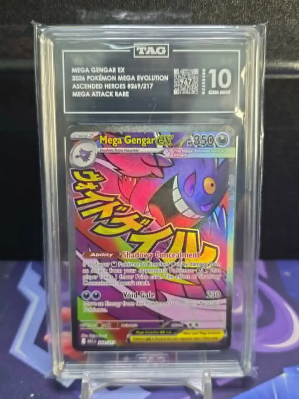 GEM MINT TAG 10 Mega Gengar Ex #269