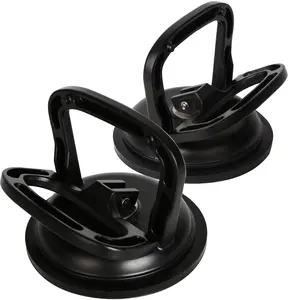 2 Pack Aluminum Glass Suction Cup Puller Lifter Floor Gap Fixer Floor Tile Suction Cup for Lifting Moving Glass, Tiles, Mirror, Granite, Fix Gap Laminate Floors