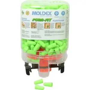 Moldex 250 Qty 1 Pack Disposable Non-Refillable Earplug Dispenser with 33 dB Earplugs Green Earplugs, 250 Pairs, Includes Mounting Bracket, Template & Hardware 6844