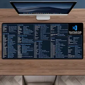 Shortcut Large Gaming Mouse Pad,Aesthetic Desktop Drotection Pad,Washable Rubber Pad Non-Slip Lock Edge Multi-Size Mouse Pad Suitable For Home Office,Desk Accessories,Good Gift for Family and Friends