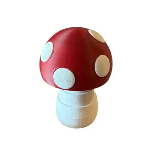 Forest Mushroom Buddy | 3D-Printed Decorative Rotating Cap | 4-5 Inches Tall | for Shelf Desk or Slime Station Fun Forest Friend