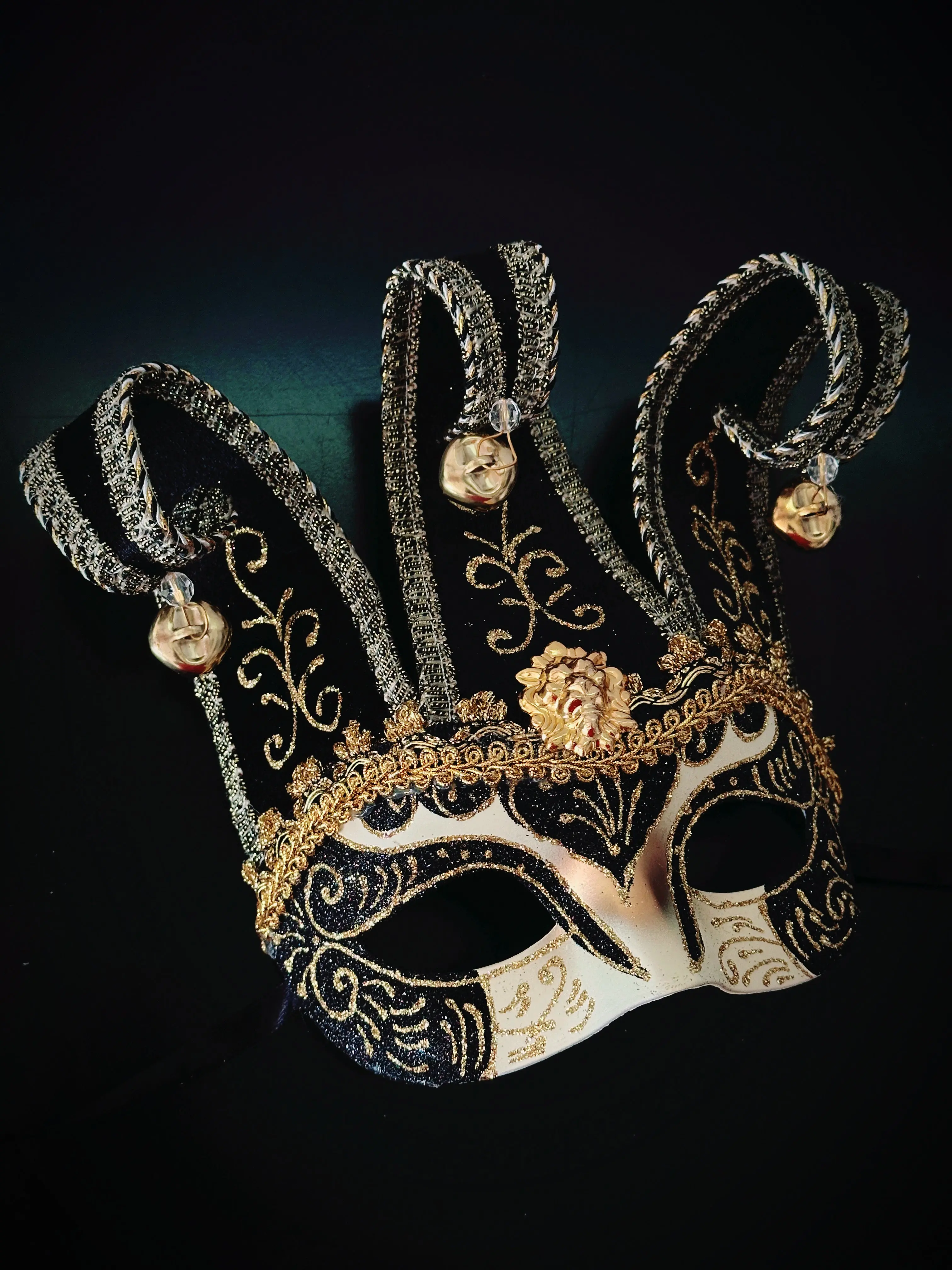 Jester Mask - Black Gold Jester Mask - Black Gold