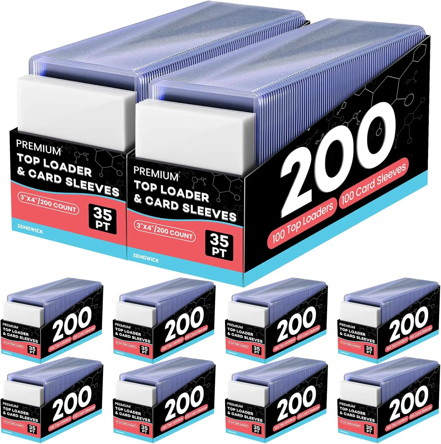 ZENOWICK 2000 Premium Trading Card Sleeves & Top Loaders 3x4 Hard Plastic Holders for Baseball Football Cards 1000 Top Loaders 1000 Penny Sleeves Double Protection Against Moisture Fading & Scratches - TikTok Shop ZENOWICK 2000 Premium Trading Card Sleeves & Top Loaders 3x4 Hard Plastic Holders for Baseball Football Cards 1000 Top Loaders 1000 Penny Sleeves Double Protection Against Moisture Fading & Scratches - TikTok Shop