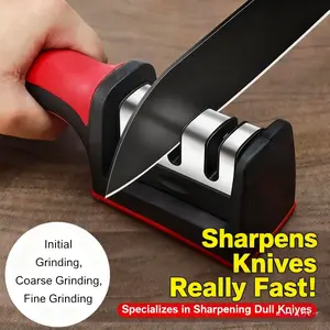 Knife sharpening tool, professional household whetstone, for quick sharpening of kitchen knives and scissors, fine edge enhancement and sharpening.