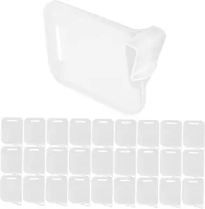 40pcs Transparent Fridge Dividers Multi-function Household Plastic Organizers for Convenient Freezer Storage Refrigerator Side Door Separators Practical Kitchen Accessories
