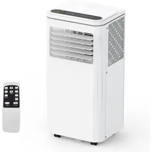 Garvee Efficient 3-in-1 Portable Air Conditioner 8000 BTU – Cooling, Dehumidifier & Fan – For Rooms up to 350 Sq.Ft – Quiet Operation, 24H Timer, Remote, Easy Window Kit – Floor Standing