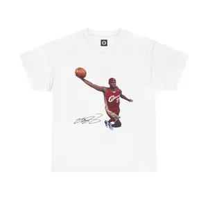 Young Lebron James Cavs Dunk Graphic T-Shirt