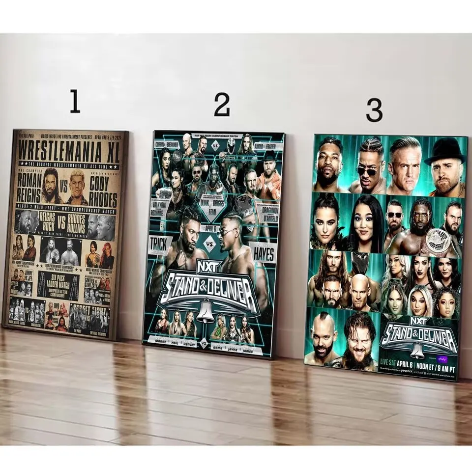Custom Nxt Stand and Deliver Philly 2024 Wrestlemania Poster