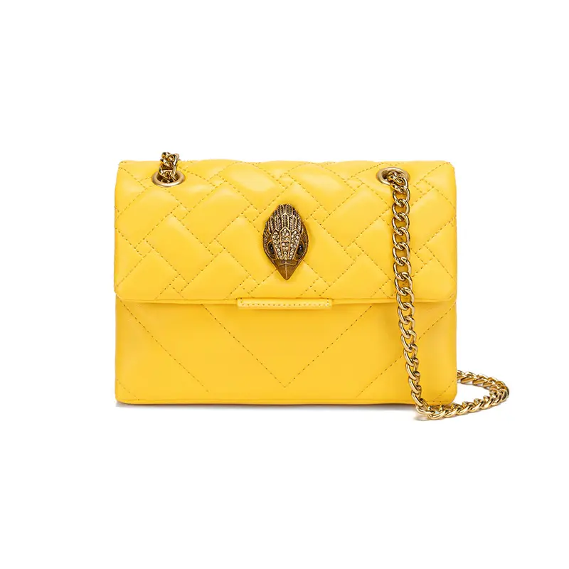 Kurt Geiger women's handbag with diamond-shaped chain shoulder bag, crossbody bag, eagle head small bag, and lion hill bag