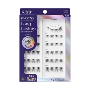 Impress Falsies Long Lasting Pre-Glued Lash Clusters Kit - Demi Edgy