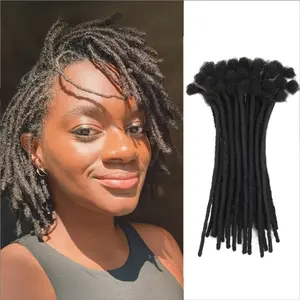 Black Real Human Hair Extensions for Women, Soft Afro Kinky Curly Braiding Hair, Perfect for Dreadlocks & Twists, Easy Install, Natural Look, Protective Hairstyles for All Ethnicities