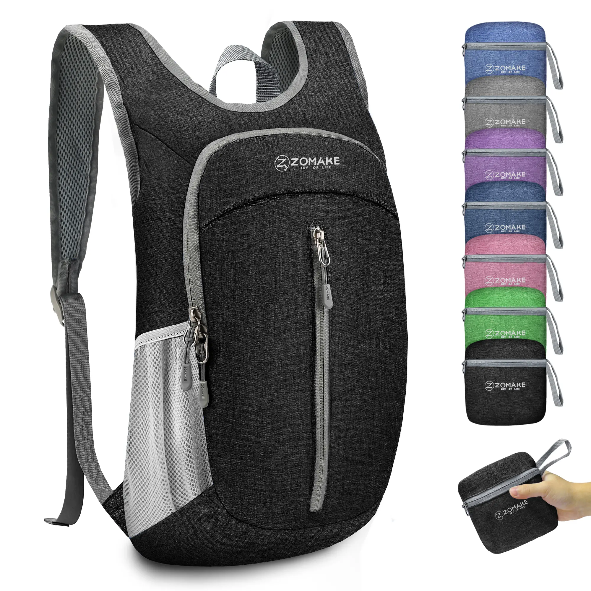 Backpack 10L Ultra Lightweight Packable Backpack - Small Daypack Light Foldable Backpack Water-Resistant Backpack for Hiking by zomake