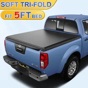 TonnePlus Soft Tri-Fold Truck Bed Tonneau Cover Compatible with 2005-2026 Nissan Frontier ; Lightning | 5FT 4'11" (58.6") Bed |