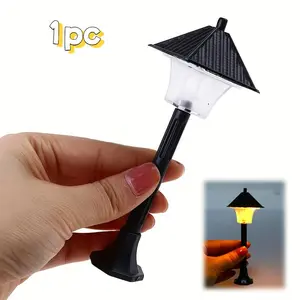 13.5cm Dollhouse Light Post, Retro Style, Universal Placement, Crafts Type, No Precious Metal Plating, Christmas Festival Atmosphere Decor