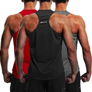3/5 Pcs Workout Tank Tops for Men Sleeveless Quick Dry Training Gym Shirts Bodybuilding suitness Muscle Y-Back Tees
