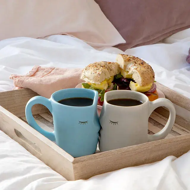 Uncommon Goods Pottery Kissing Mugs - Aesthetic Drinkware with Handles, Coffee Bar Decor, Couple Gift Ideas for Kitchen Use Uncommon Goods Pottery Kissing Mugs - Aesthetic Drinkware with Handles, Coffee Bar Decor, Couple Gift Ideas for Kitchen Use