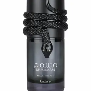 Musamam Black Intense – Spicy, Woody, Amber, Aromatic – Eau de Parfum Spray Long-Lasting Fragrance for Unisex, 3.4 Ounce / 100 ml