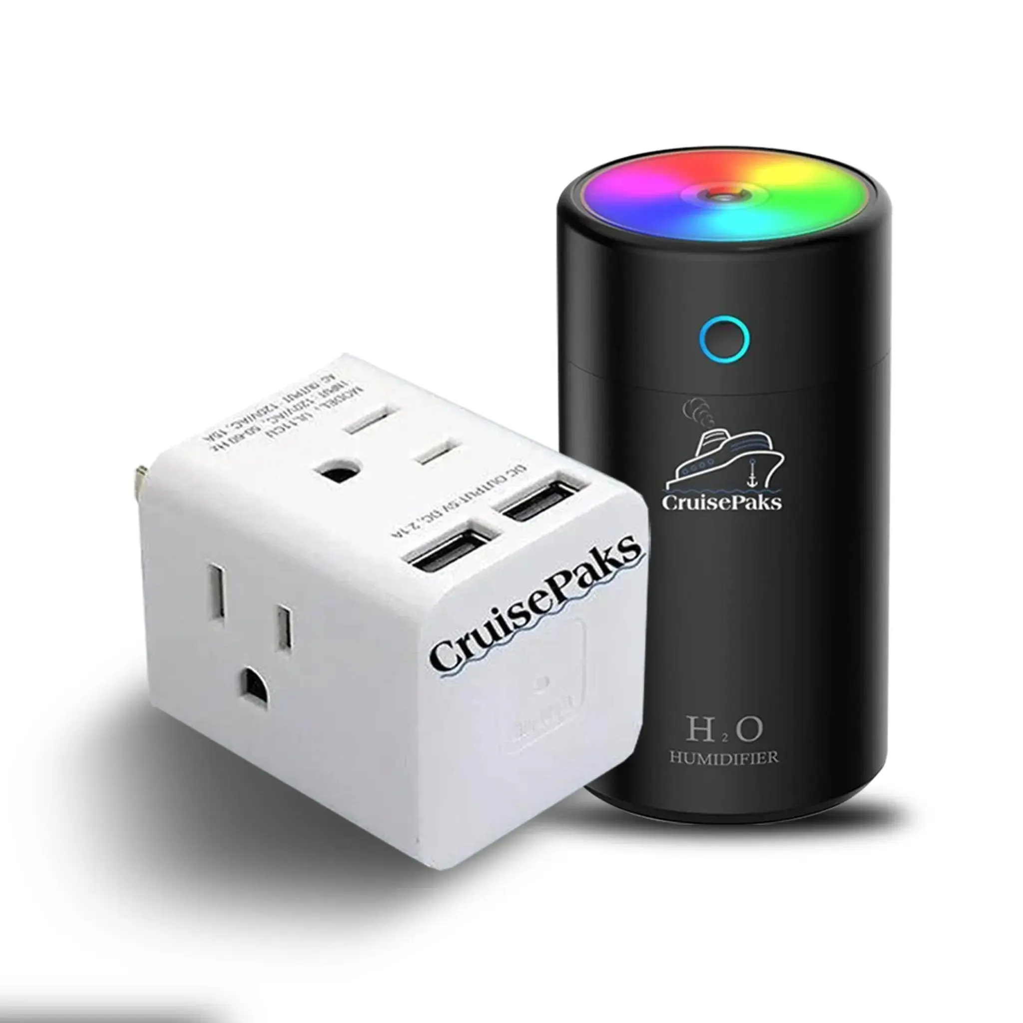 Cruise Essentials Mini Humidifier, Wall plug Bundle