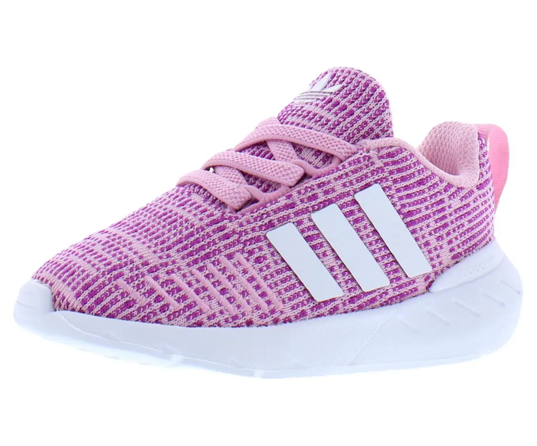 Adidas Swift Run 22 Unisex Toddler Shoes, Athletic Slip-on Sneakers Made with Elastic Fabric, Sporty Chic Round Toe Style, Infant, 2 - 3 Years, Easy Pullon Fit, Baby