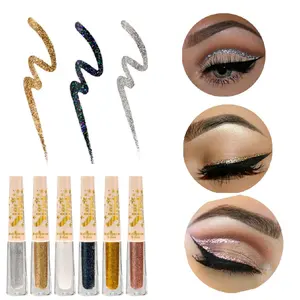 Star Struck Classic Liquid Glitters Delineadores de Glitter Brillantes in Gold Silver Black & Rose Gold for Eye Makeup Cosmetic