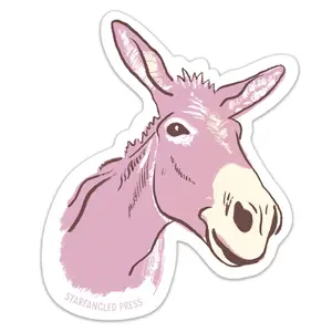 Donkey Sticker – Starfangled Press