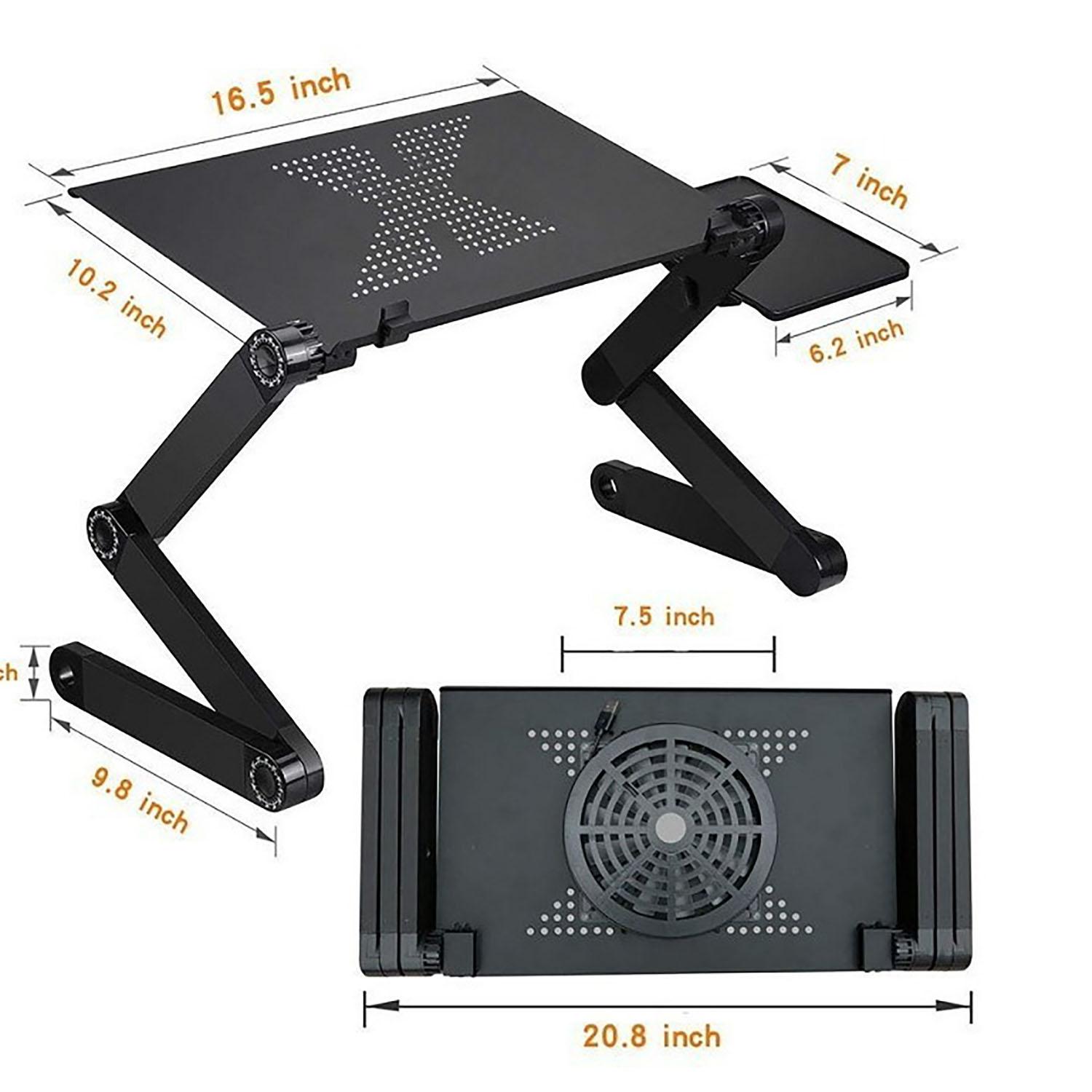 Adjustable Laptop Computer Lap Desk 360° Portable Multifunctional Foldable PC Notebook Desk