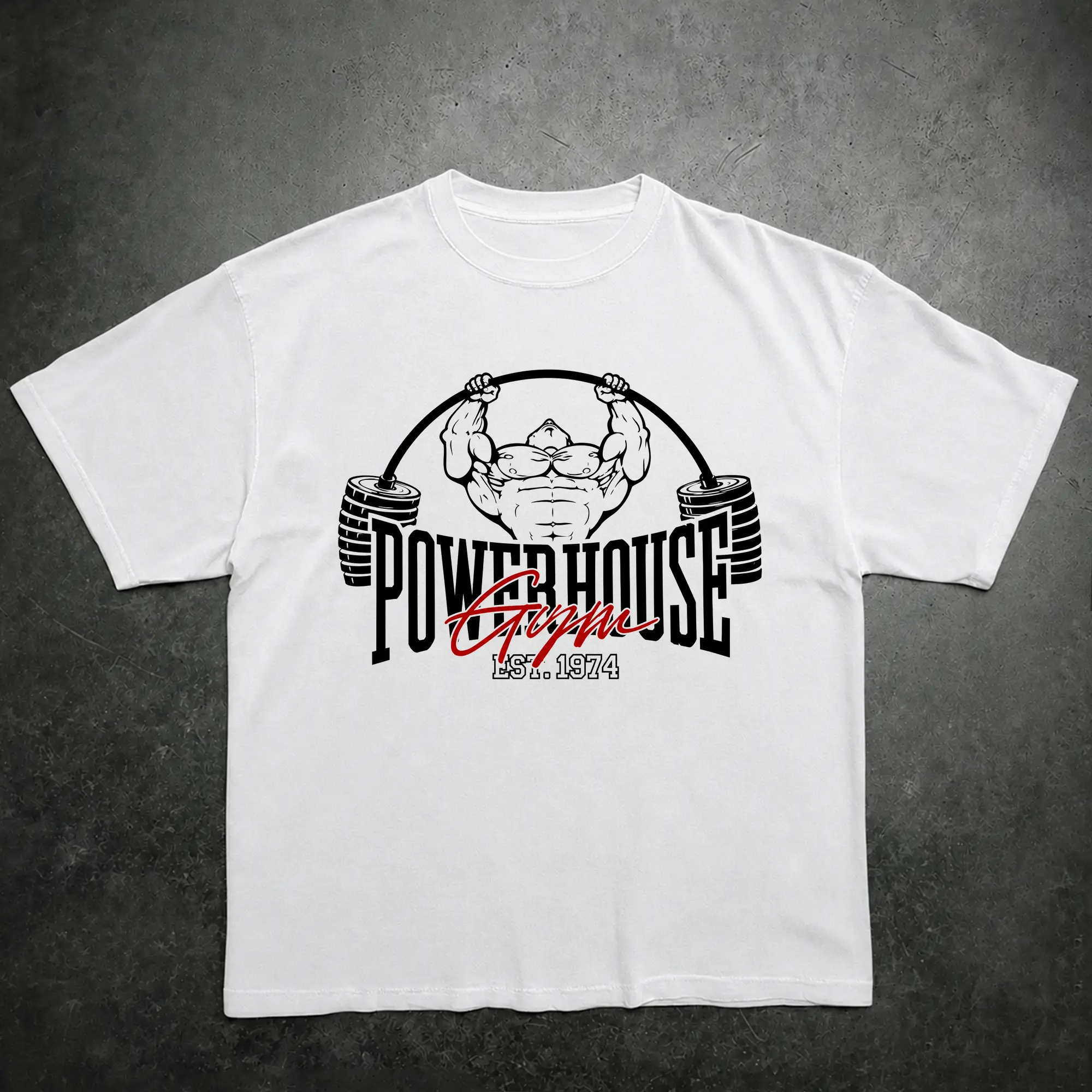 PowerHouse Pigment Gym Shirt, Workout Wear, Gym Shirt, Men's Gym Top, Lifting Essentials, Traning Outfit, Gym Apparel For Men