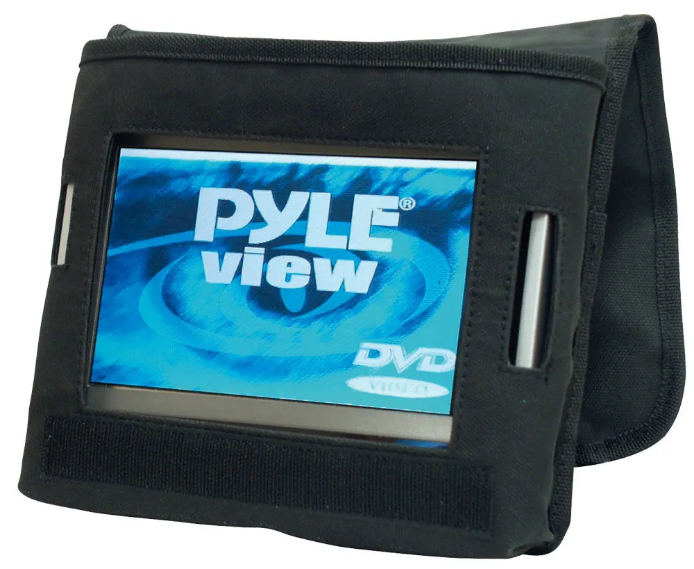 Solid Black Travel Sleeve for 5 In Portable Monitors, Protective Carrying Case with Secure Zipper Closure, Protector, Pyle, Fabric Sleeve, For 5-Inch Portable Monitors, Plbg5, Protective Sleeve