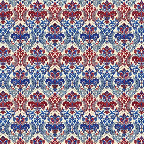 Fabric Henry Glass Cream Liberty Hill Damask 108" Wide Back by the Quarter Yard 3197W-44