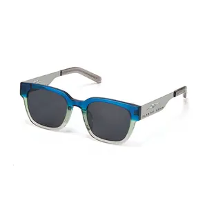 Plastic Brain 2026 Stylish Geometric Frame Double Beam Sunglasses, Ultimate Summer Accessory for Fashionable Vacation Looks and Street Style