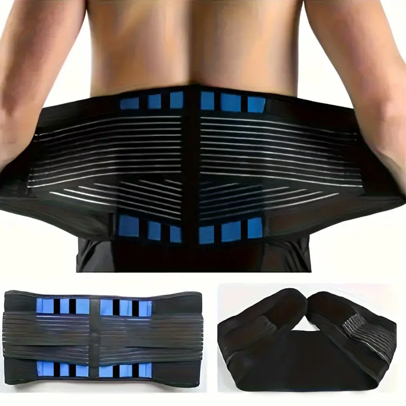 Plus Size Extended Length Compression Mesh Waist Cincher, 4XL 5XL 6XL High Elastic Sports Waist Wrap with Built-in Reinforced Strips, Breathable Elastic Waist Band for Men Women Daily Workout Outdoor Activities