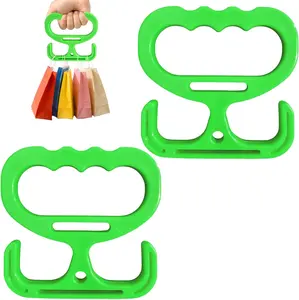 2-Pack Grocery Bag Carrier, Heavy Duty Grocery Bag Holder, Each Holds Up to 100lbs – Comfortable Grip for Carrying Shopping Bags, Grocery Bags, Buckets & More, Reusable & Easy to Carry