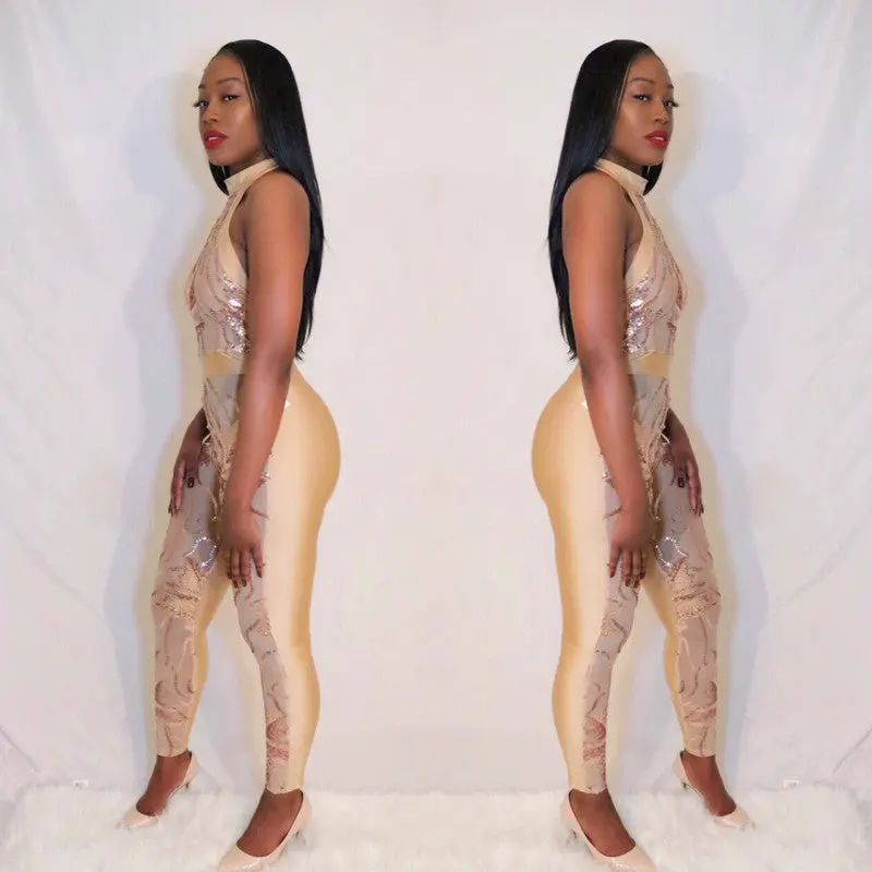Gold Sequin Jumpsuit