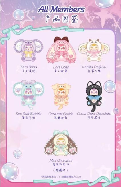 Samuel 680% Dessert Tales Plush Blind Box | 6+1 Hidden |