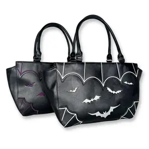 Oversized Spiderweb & Bats Tote Bags