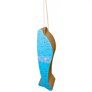 DOLPHIN Hanging Vertical Cat Scratcher - Imperial Cat Bubbles Design, Easy-Hang, Pre-Strung, Recycled Mix Scratching Posts for Felines, Vertical Scratcher