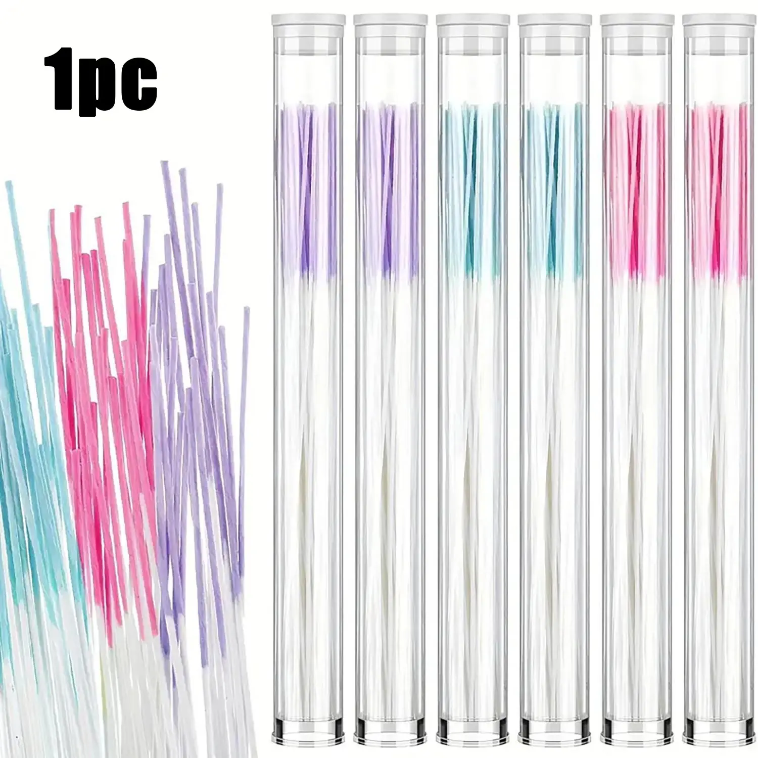 60 Pieces Ear Piercing Cleaning Wires, Soft Paper Cleaning Lines for New Earrings, Remove Earwax, Odor Control, Ear Care Accessories, Ear Hole Cleaner, Ear Cleaners, Ear Cleaning Tools