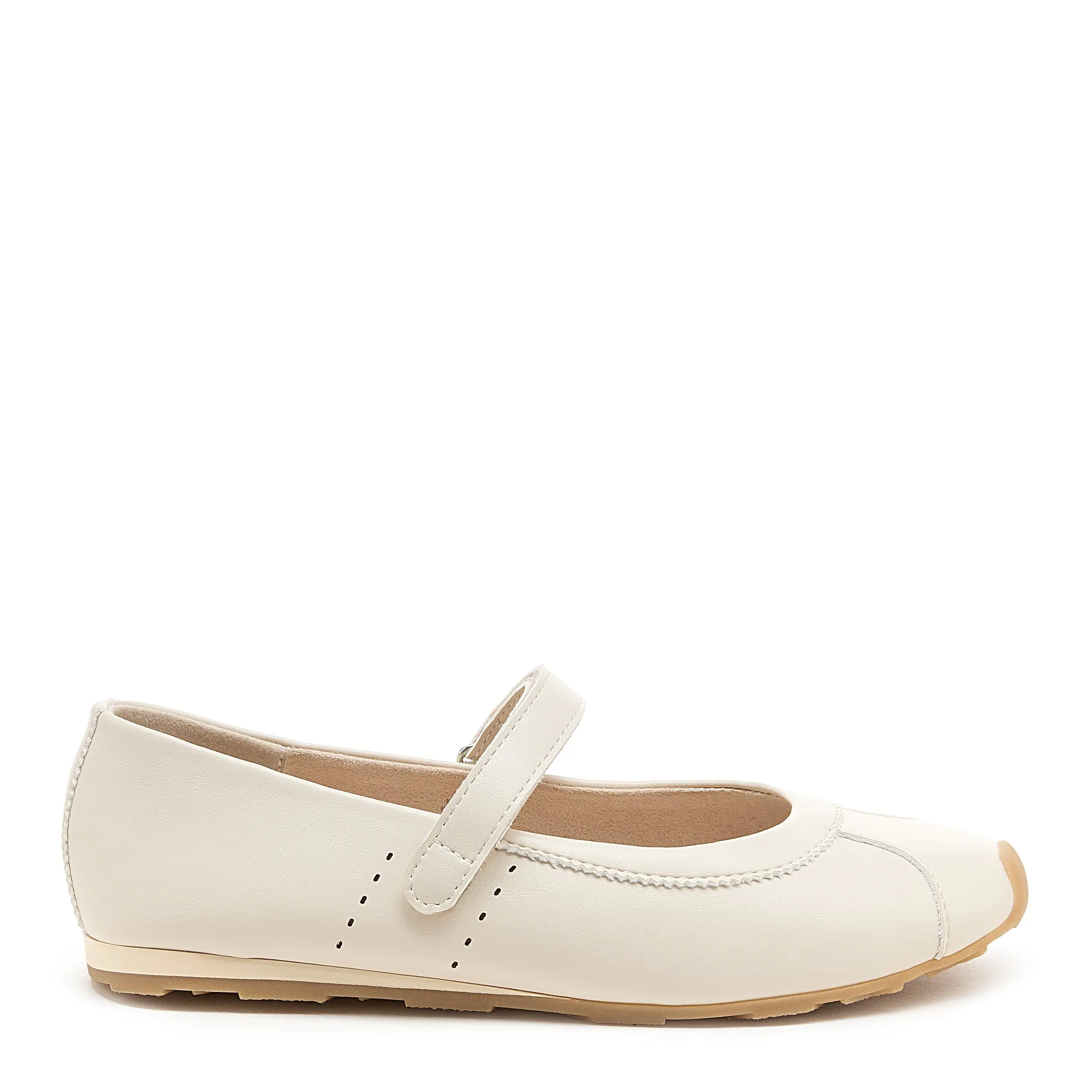 Dally Off-white Mary Jane Flat