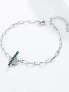 S925 Sterling Silver Women's Elegant Adjustable Chain Bracelet, Exquisite Trendy Minimalist Bracelet, Chic All-match Jewelry As Gift for Girlfriend